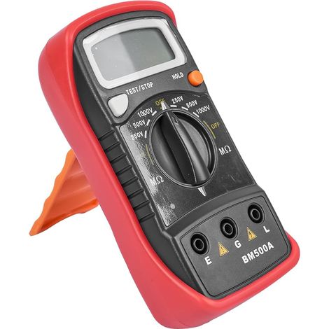 Testeur de résistance d'isolation numérique Bm500a 1000V 1999mω Résistance Écran LCD Mégaohmmètre Testeur électronique pour la Maintenance Testeur Portable (1/5)