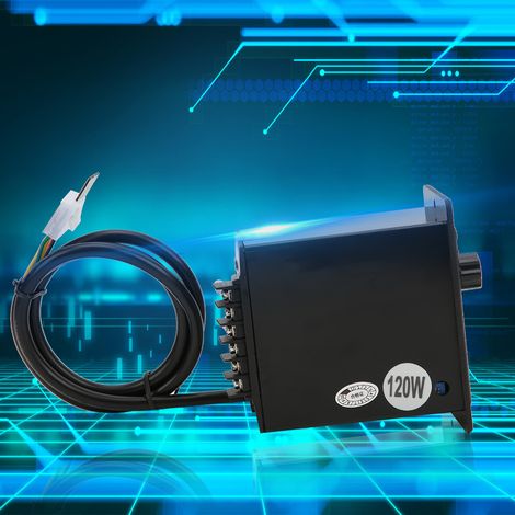 BERM Motordrehzahlregler mit Potentiometer, Gewindeknopf, 3,96-mm-Schnittstelle, AC 220 V, 50/60 Hz, 120 W (1/5)