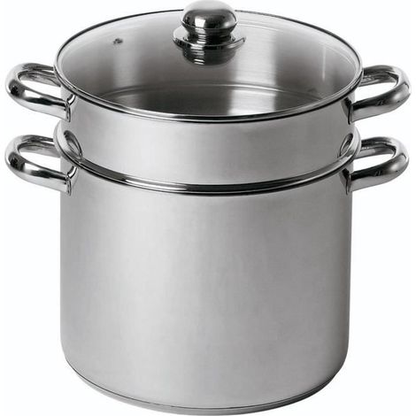 Cuscúsiera - BAUMALU - Todos los fuegos, incluida inducción - Acero inoxidable recto - 20 cm