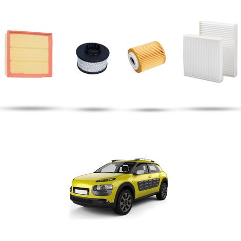 Kit tagliando 3 filtri compatibile con Citroen C4 Cactus 1.5 BlueHDi 88kw dal 2018 (1/5)