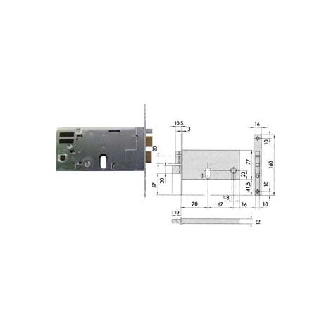 ELETTROSERRATURA DA INFILARE PER FASCE MM.77 H 1446  mm.70 (14460700) frontale mm.16    CISA