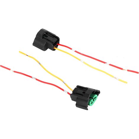 Lot de 2 prise femelle câblée support de lampe connecteur fil auto moto pour H8 H11 (1/5)