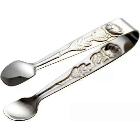 Ensemble de 4 pinces en acier inoxydable pour servir de la glace et des aliments, finition argentée, pour un usage domestique.-AquaForge (1/5)