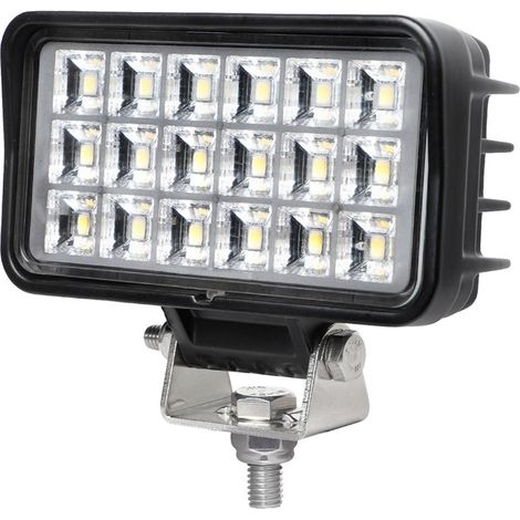 Projecteur de travail rectangulaire 18 LED 1500 lm 9 - 32 V IP67 (1/2)