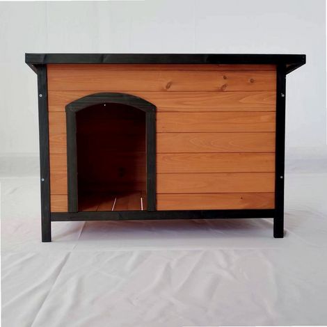 Werka Pro – Niche en bois 63,5 x 86 x H 56,5 cm – Bois de qualité – Toit en bitume étanche – Pour chiens de taille petite à moyenne