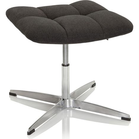 Hocker / Drehstuhl SARANTO Stoff schwarz hjh OFFICE