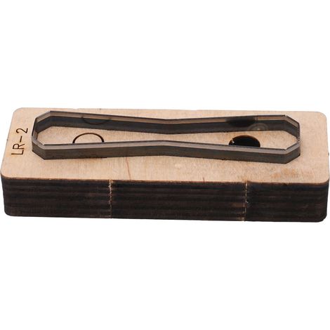 Moules de découpe pour cuir et métal, matrices de découpe et d'estampage à faire soi-même, accessoires d'artisanat en acier allié, LR 2 (1/5)