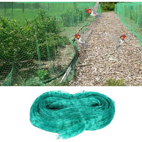 2x10m Filet Anti-Oiseaux Nylon Protection Jardin Arbres Fruitiers