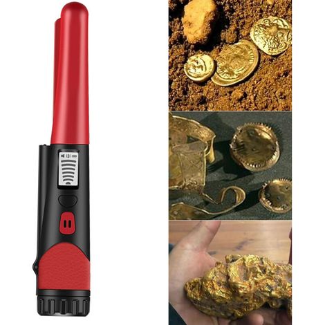 Jeffergarden Détecteur de métaux portable de petite taille, détecteur de trésors de haute précision, polyvalent, avec écran LCD pour adultes et enfants (1/5)