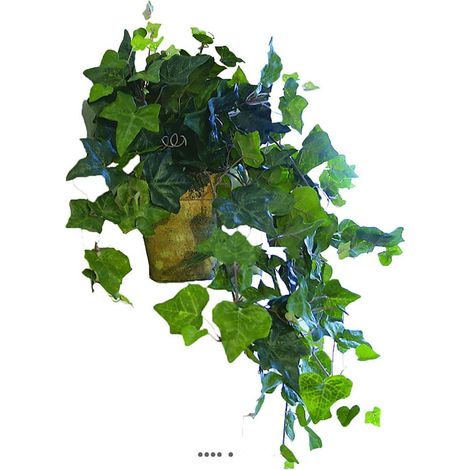 Chute de lierre artificielle en pot H 50 cm Vert (1/3)
