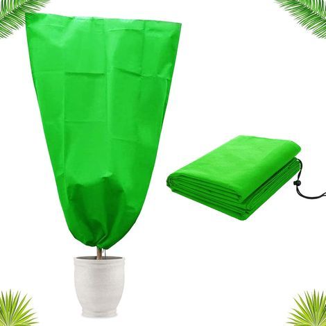 2Pcs Sunshine smile Housse Protection Plantes,Plantes Housse D'hivernage Protection Plantes,Plantes Protection Contre Le Gel des,Couverture Végétale la Protection Contre Le Gel (100 80, Vert) (1/5)