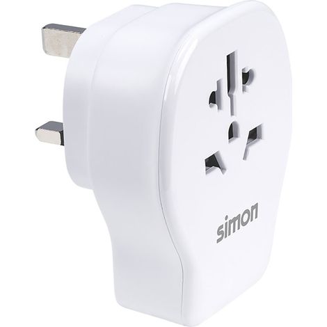 Adaptador de viaje universal para reino unido usb a + 2 usb c 20 w