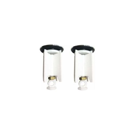 Tapones para lavabo 2, tapón universal para lavabo de 40 mm, tapón para lavabo de baño, tapón de desagüe ajustable en altura para lavabo y bidé - Crezuo (1/3)