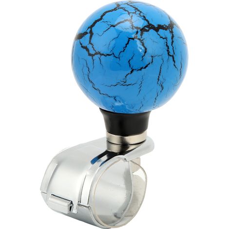 Bouton de rotation de volant, boule d'aide à la rotation électrique, Style tonnerre pour voitures, camion, tracteur, bateau, bleu (1/5)