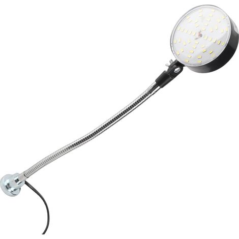 Lampe de travail LED flexible à col de cygne de 30 cm avec base magnétique pour tour, établi et atelier (prise UE). (1/5)