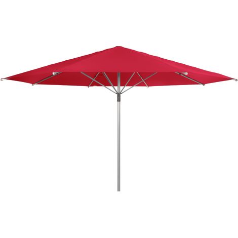 Doppler Sonnenschirm/ Großschirm "Telestar" Ø 5,00 m, rot, ohne Volant, Bezug aus 100% Polyester, Gestell aus Aluminium, 25 kg Sonnenschirm / Großschirm "Telestar 500", inkl. Schutzhülle, rot, Ø 500 c (1/5)