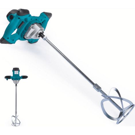 Trapano miscelatore malta cemento gesso frusta mixer colla 1500w Ø 120mm 699vt
