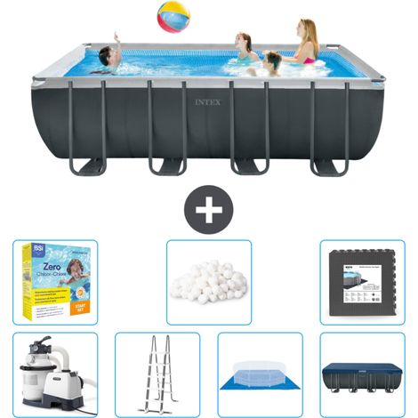 Intex rechteckiger Ultra XTR-Rahmenpool – 549 x 274 x 132 cm – Inklusive Zubehör CB49