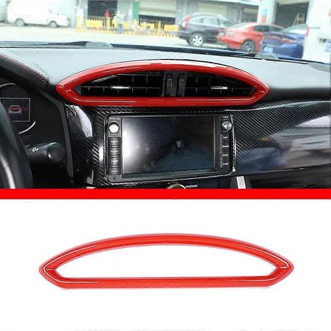 Accessoires et autocollants pour cache de sortie d'air de climatisation de console centrale BRZ 86 2012-2020, rouge - FFY (1/4)