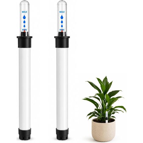 Lot de 2 indicateurs de niveau d'eau pour plantes, indicateur de niveau d'eau de 22,8 cm, indicateur d'arrosage mécanique pour plantes d'intérieur, flotteur rouge, prévention précise de la stagnation (1/5)