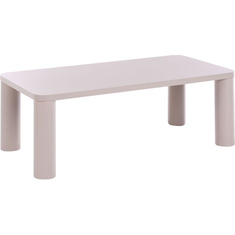 Coffee Table Taupe MDF Top Base 120 x 60 cm Modern Design Living Room YENTNA (1/5)