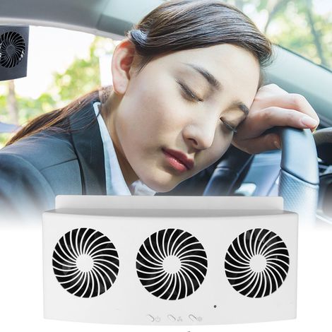 Auto-Abluftventilator 4000 U/min, 3 Lüfter, 2 Geschwindigkeiten, niedriger Geräuschpegel, gute Wärmeableitung, USB-Stromversorgung, kompatibel mit allen Fahrzeugen. (1/5)