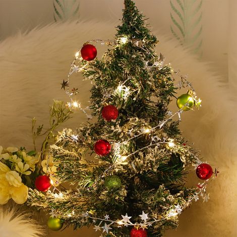 Guirlande Lumineuse Noël - 40 Ampoules LED Boules en Plastique - 200 cm - Pour Intérieur Extérieur Arbre Décoration Fêtes - 1 Pièce (1/5)