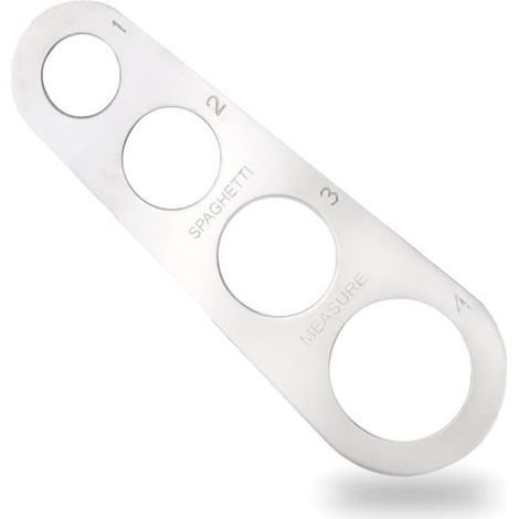 Mesureur de Spaghetti, Mesureur de Pates en Acier Inoxydable à 4 Trous, Outil de Mesure Pates Nouilles, Gadgets de Contrle de Portion de Pates, pour Cuisines, Restaurants (1/5)