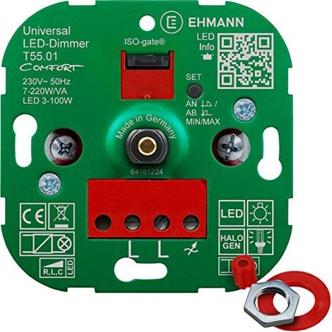 Ehmann 5500x0100 Regulador rotativo para bombillas LED
