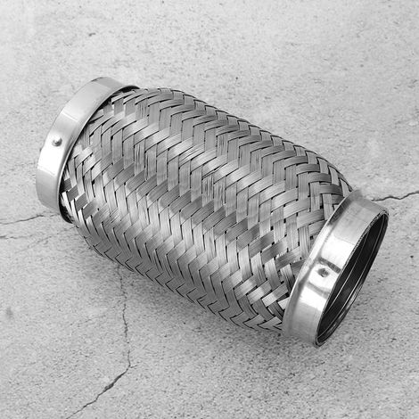 Tuyau d'échappement flexible en acier inoxydable, à annelage interne, 2,5 po x 6 po (1/5)