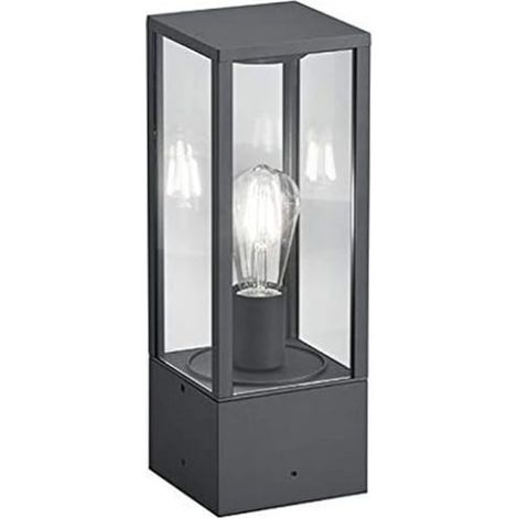 GARONNE PALO ALTO DA ESTERNO RETTANGOLARE IN FUSIONE COLORE ANTRACITE H. 80CM 1 LUCE ATTACCO E27