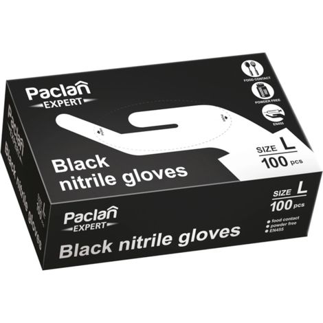 Guanti in nitrile L 100 pezzi - Paclan (1/2)