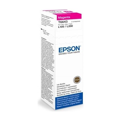 Bouteille de recharge d'encre magenta Epson T6643 (C13T66434A)