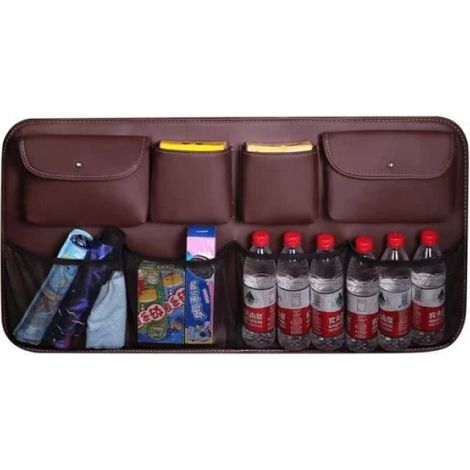 Sac de rangement pour coffre de voiture, sac de rangement suspendu pour siège arrière, poche filet, sac de rangement. (couleur (1/4)