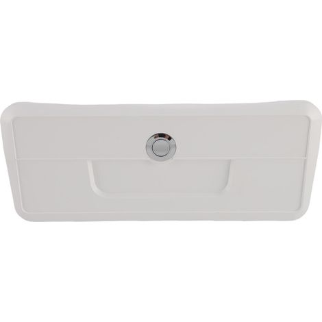 Compartiment de rangement pour bateau marin, boîte à gants en plastique verrouillable multifonctionnelle ABS avec Double support de verre blanc. (1/5)