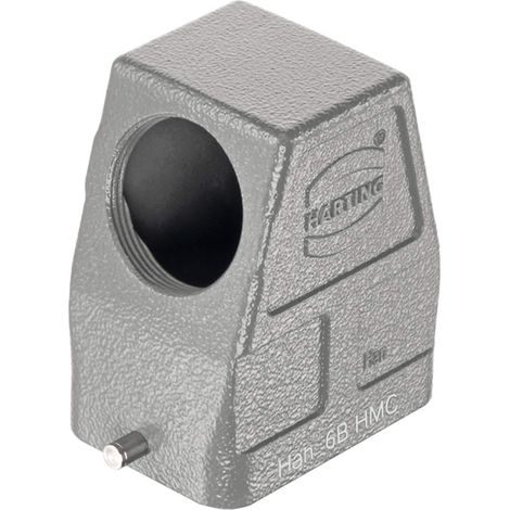 HARTING Han 6B HMC Tüllengehäuse hoch, 1xM32 seitlicher Kabelabgang, für 1 Bügel (am Unterteil) - 1 Stück