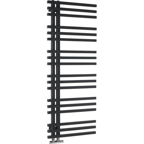 Radiateur de salle de bain SOPHINA 600x1215 mm, mat noir (1/5)