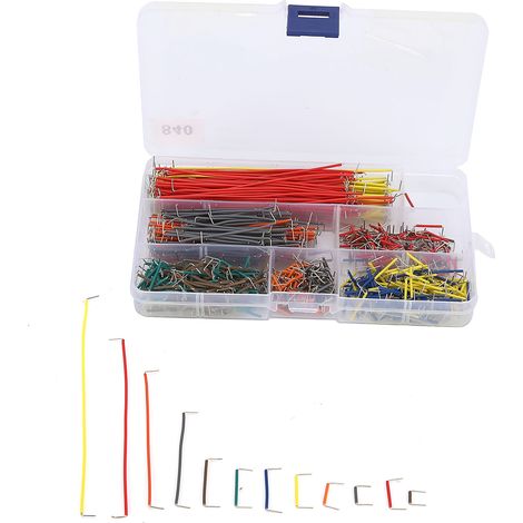 840Pcs Flexible Jumper Solderless Breadboard Pin Expansion Wire Kit Electronic Component