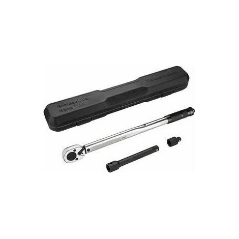 RHG Clé dynamométrique professionnelle 1/2 (42-210 NM), barre d'extension de calibration 24T, réducteur de 3/8, boîte de certification pour réparateurs HTW2B