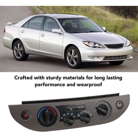 Klimaanlagen-Bedienfeld 55902-06040, Grau, Lüftereinheit und Tasten für Toyota Camry 2002–2006, kompatibel mit LE/SE-Modellen mit Schaltgetriebe, direkter Ersatz (1/5)