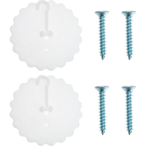 Crochet à ventouse en PU blanc pour suspendre une moustiquaire (1/5)
