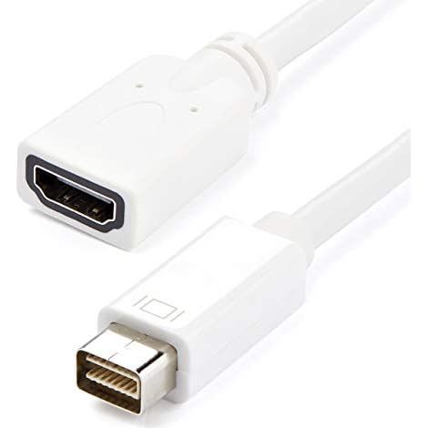 StarTech.com MDVIHDMIMF Blanc - Adaptateur Mini-DVI vers HDMI (Mâle/Femelle) - 20 cm (1/3)