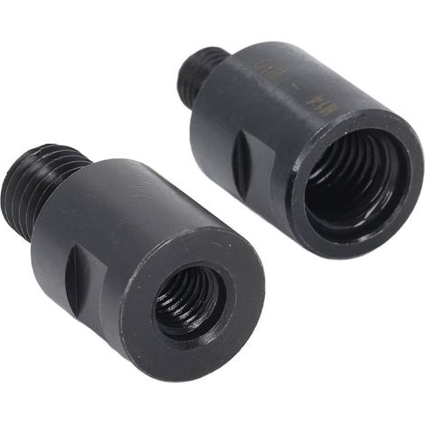 2PCS Adaptateur M10 à M14 pour Meuleuse Angle Polisseuse Convertisseur Filetage Mâle Femelle Extension Tige Foret Compatible (1/5)