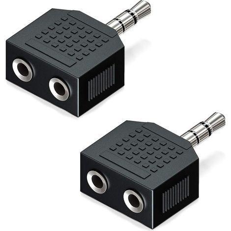 Adaptateur répartiteur audio stéréo 2 x 3,5 mm (1 prise jack 3,5 mm vers 2 prises jack 3,5 mm) Récepteur home cinéma Soft HiFi