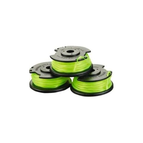 Lot de 3 bobines simple fil torsadé 2mm pour coupe-bordures sur batterie RAC143 (1/4)