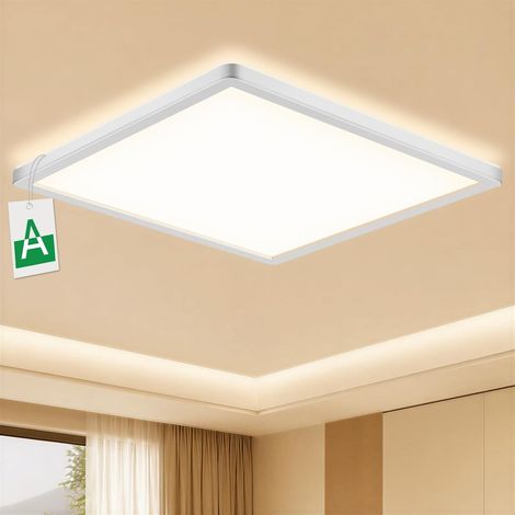Plafonnier LED 12W, 4000K 2600LM Lampe Plafond, Carré 22CM (1/5)