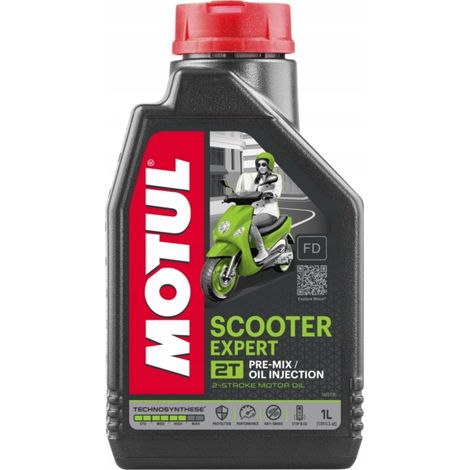 Huile Motul Scooter Expert 2T 1L pour scooter et cyclomoteur (1/3)