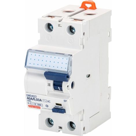 Gewiss INTERRUTTORE DIFFERENZIALE - IDP - 2P 40A TIPO A PRONTO Idn=0,03A - 2 MODULI, GWD4032