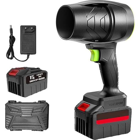 Mini Souffleur Sans Fil 2-en-1 Portable - Ventilateur Turbine Puissant pour Feuilles/Poussière/Cheveux(Jardin, Voiture, Intérieur) (1/5)