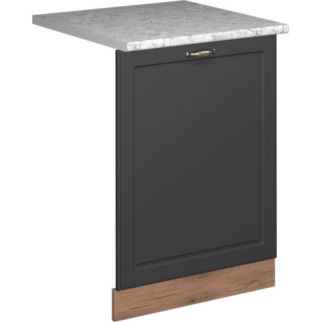 Pannello frontale della lavastoviglie Fame-Line, Antracite-oro rustico, 60 cm , PL Marmo, Vicco (1/5)